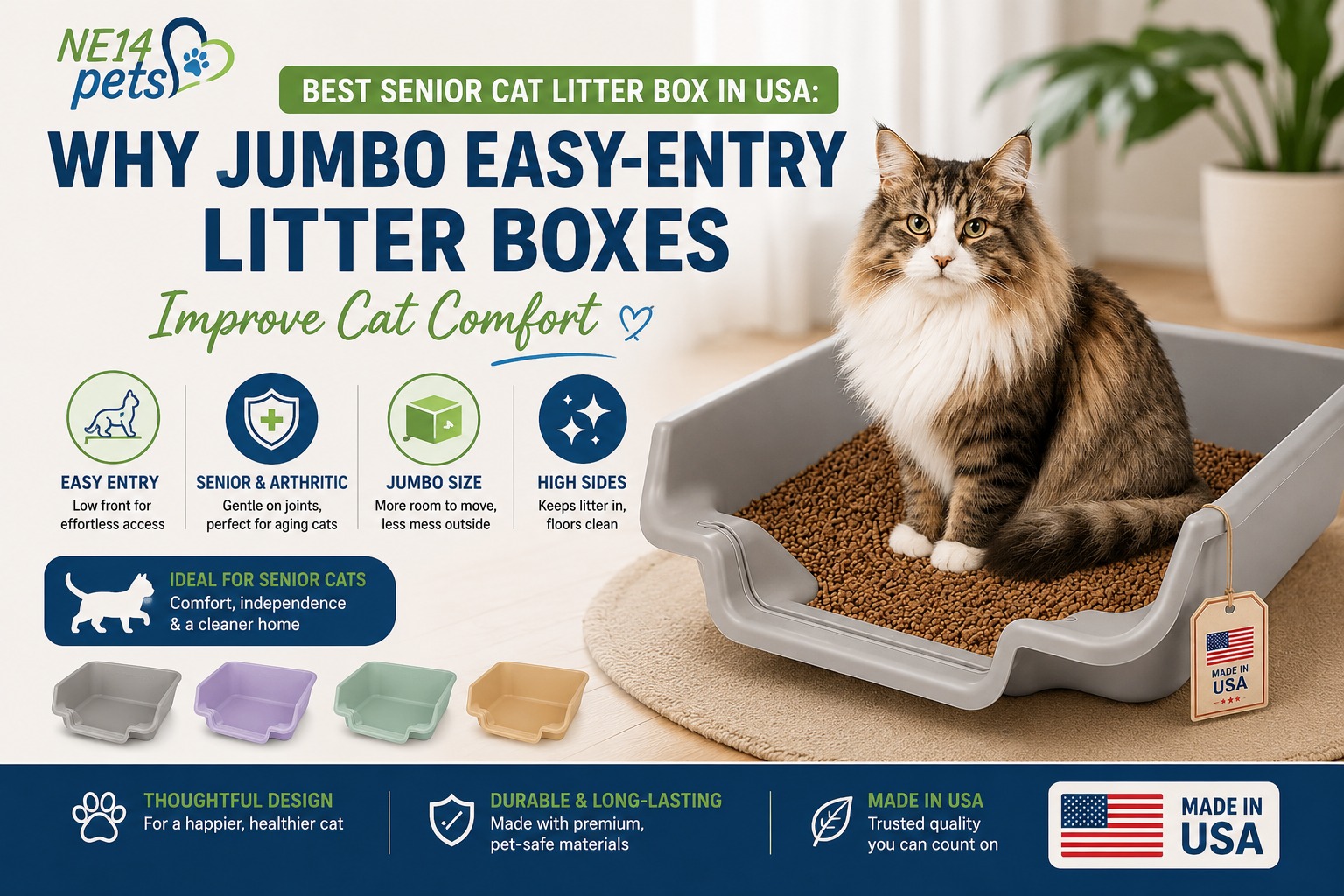 Best Senior Cat Litter Box in USA